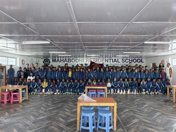 Field trip at Maha Bodhi Meditation Centre Leh